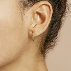 Histoire D'Or Créoles Bartimee Or Jaune -Boucles d'oreilles pendantes Soldes Boutique B3OFJW00EL model1