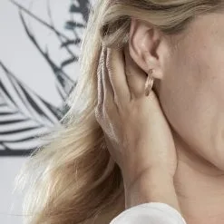 Histoire D'Or Créoles Maelia Or Jaune -Boucles d'oreilles pendantes Soldes Boutique B3OFJW00FB model0