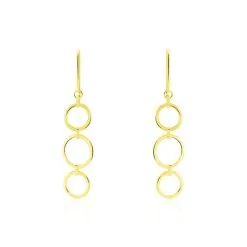 Histoire D'Or Boucles D'oreilles Pendantes Or Jaune Isabela