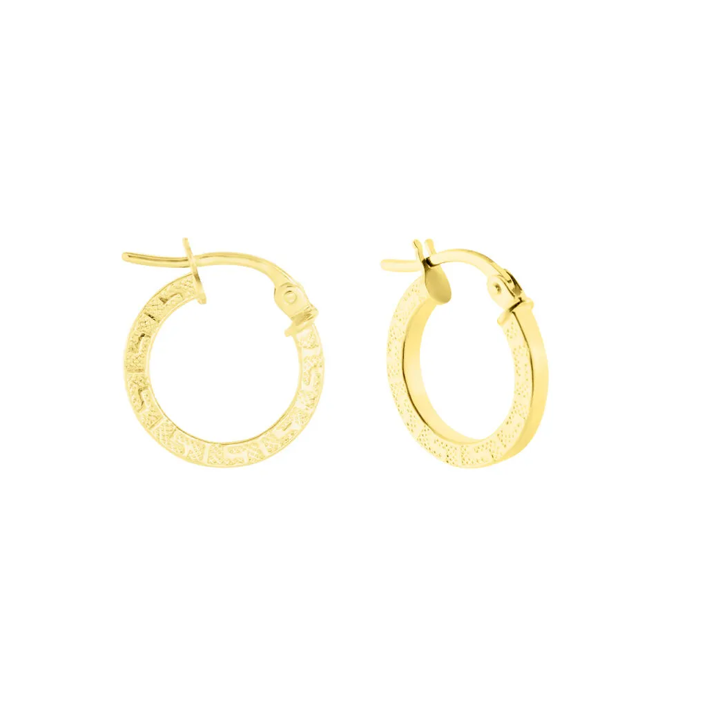 Histoire D'Or Créoles Xanthia Or Jaune 2 Histoire D'Or Créoles Xanthia Or Jaune – Image 2