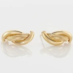 Histoire D'Or Demi Créoles Or Jaune Fermine -Boucles d'oreilles pendantes Soldes Boutique B3OFJW00G9 view2