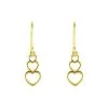 Histoire D'Or Boucles D'oreilles Pendantes Or Jaune Mayron