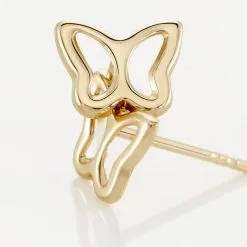 Histoire D'Or Boucles D'oreilles Puces Or Jaune Paphnuce -Boucles d'oreilles pendantes Soldes Boutique B3OFJW00GP view2