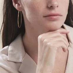 Histoire D'Or Créoles Agapanthe Or Jaune -Boucles d'oreilles pendantes Soldes Boutique B3OFJW00GT model0