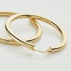 Histoire D'Or Créoles Ajania Or Jaune -Boucles d'oreilles pendantes Soldes Boutique B3OFJW00GU view2