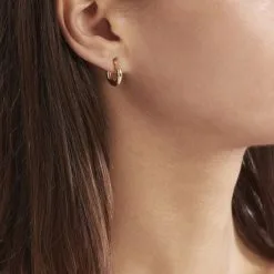 Histoire D'Or Créoles Ajania Or Jaune -Boucles d'oreilles pendantes Soldes Boutique B3OFJW00GV model0