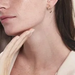 Histoire D'Or Créoles Valencina Or Jaune -Boucles d'oreilles pendantes Soldes Boutique B3OFJW00H7 model0