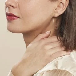 Histoire D'Or Créoles Dominae Or Jaune -Boucles d'oreilles pendantes Soldes Boutique B3OFJW00H8 model0