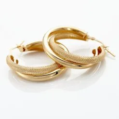 Histoire D'Or Créoles Orthys Or Jaune -Boucles d'oreilles pendantes Soldes Boutique B3OFJW00HM view2