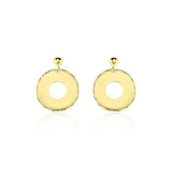 Histoire D'Or Boucles D'oreilles Pendantes Or Jaune Amaranthie