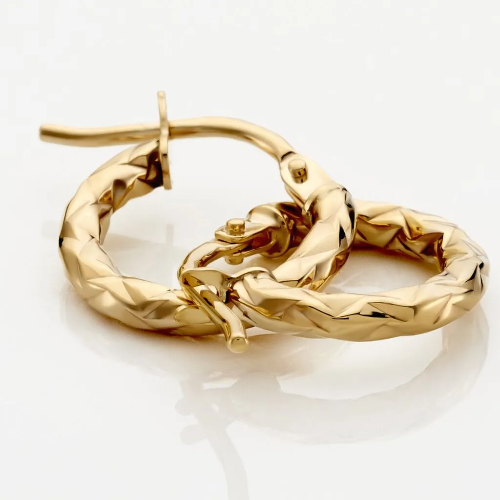 Histoire D'Or Créoles Cayla Or Jaune 3 Histoire D'Or Créoles Cayla Or Jaune – Image 3