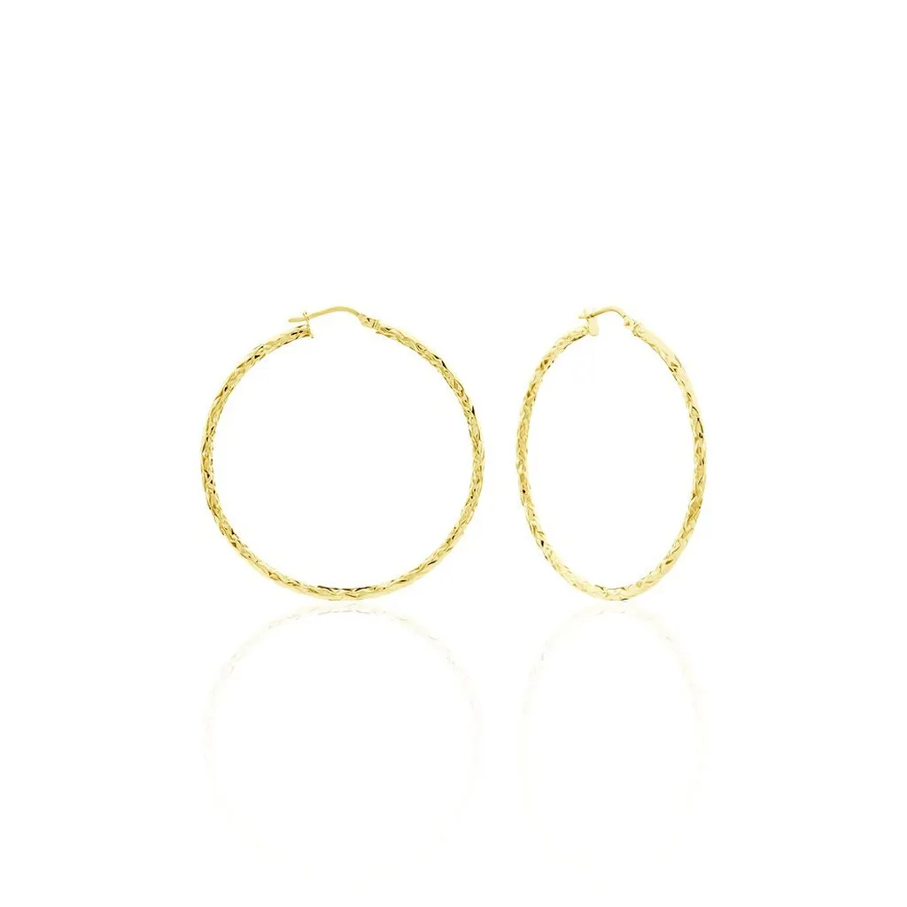 Histoire D'Or Créoles Cayla Or Jaune 1 Histoire D'Or Créoles Cayla Or Jaune