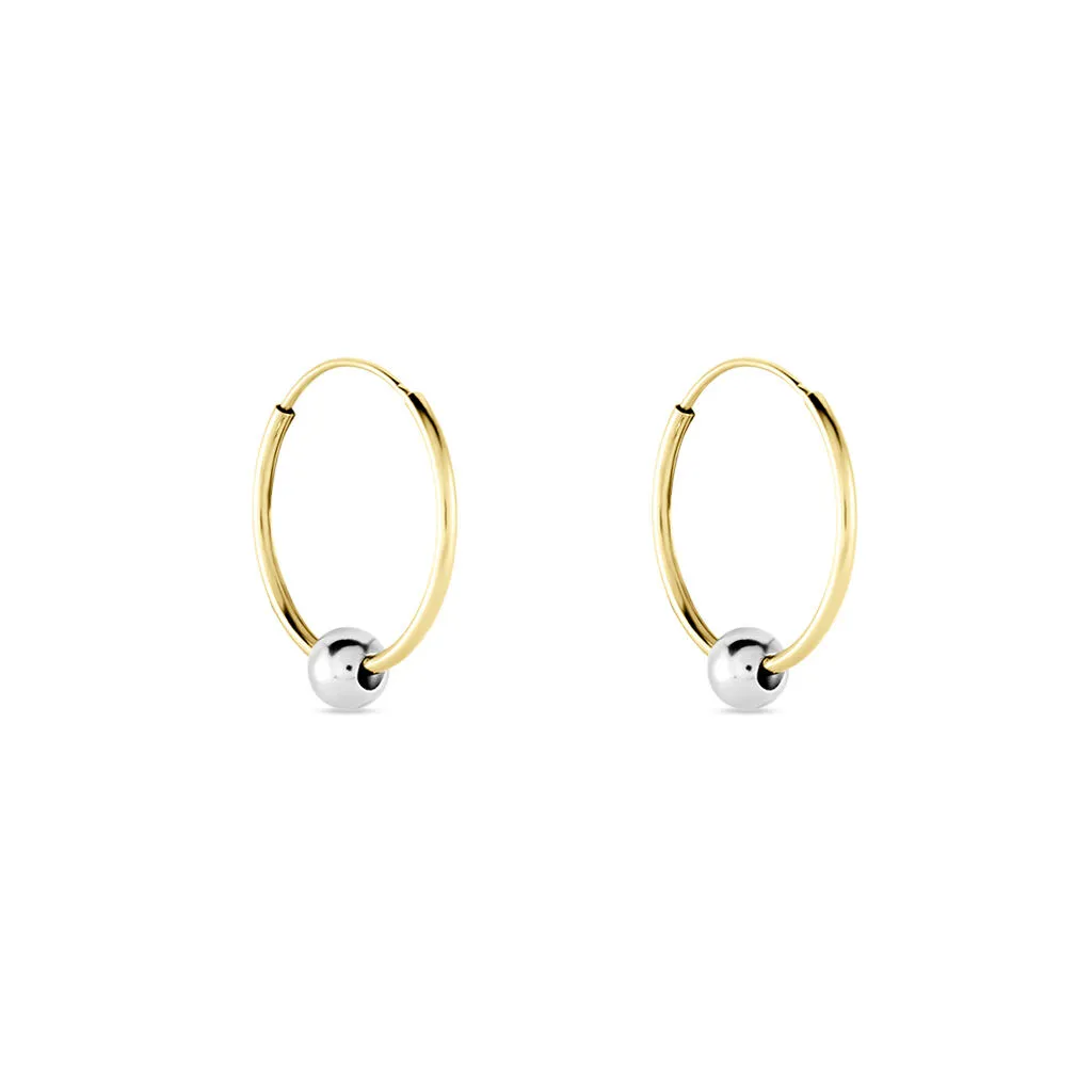 Histoire D'Or Créoles Kirsa Or Bicolore 2 Histoire D'Or Créoles Kirsa Or Bicolore – Image 2