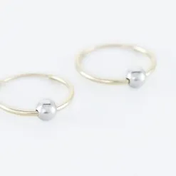 Histoire D'Or Créoles Kirsa Or Bicolore 7 Histoire D'Or Créoles Kirsa Or Bicolore -Boucles d'oreilles pendantes Soldes Boutique B3OFJW00I4 view2