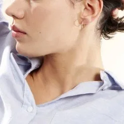 Histoire D'Or Créoles Dominae Or Jaune -Boucles d'oreilles pendantes Soldes Boutique B3OFJW0280 model1