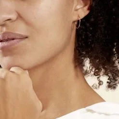 Histoire D'Or Créoles Dominae Or Jaune -Boucles d'oreilles pendantes Soldes Boutique B3OFJW0281 model1