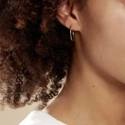 Histoire D'Or Créoles Valencina Or Jaune 11 Histoire D'Or Créoles Valencina Or Jaune -Boucles d'oreilles pendantes Soldes Boutique B3OFJW0284 model1