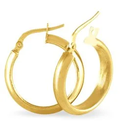 Histoire D'Or Créoles Vickie Or Jaune 8 Histoire D'Or Créoles Vickie Or Jaune -Boucles d'oreilles pendantes Soldes Boutique B3OFJW0292 view3