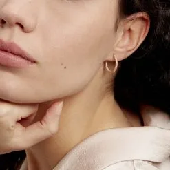 Histoire D'Or Créoles Ulrica Or Jaune -Boucles d'oreilles pendantes Soldes Boutique B3OFJW0313 model0