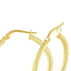 Histoire D'Or Créoles Ulrica Or Jaune -Boucles d'oreilles pendantes Soldes Boutique B3OFJW0314 view3