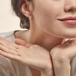 Histoire D'Or Créoles Ilana Or Jaune -Boucles d'oreilles pendantes Soldes Boutique B3OFJW0328 model1