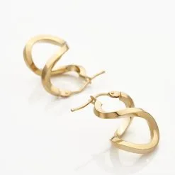 Histoire D'Or Créoles Helmine Or Jaune -Boucles d'oreilles pendantes Soldes Boutique B3OFJW0331 view2