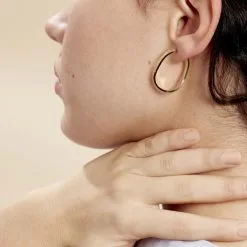 Histoire D'Or Créoles Silla Or Jaune -Boucles d'oreilles pendantes Soldes Boutique B3OFJW0348 model0