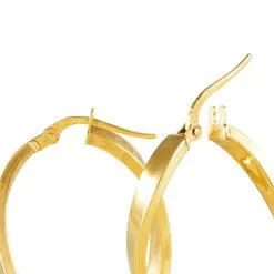 Histoire D'Or Créoles Silla Or Jaune -Boucles d'oreilles pendantes Soldes Boutique B3OFJW0348 view3