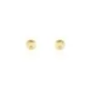 Histoire D'Or Boucles D'oreilles Puces Fidelia Boule Sablee Or Jaune