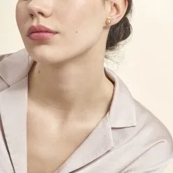 Histoire D'Or Boucles D'oreilles Puces Fidelia Boule Or Jaune -Boucles d'oreilles pendantes Soldes Boutique B3OFJW0513 model0