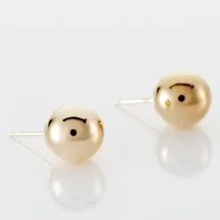 Histoire D'Or Boucles D'oreilles Puces Fidelia Boule Or Jaune -Boucles d'oreilles pendantes Soldes Boutique B3OFJW0513 view2