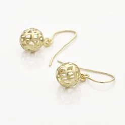 Histoire D'Or Boucles D'oreilles Pendantes Fidelia Boules Or Jaune -Boucles d'oreilles pendantes Soldes Boutique B3OFJW0514 view2
