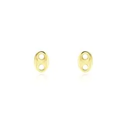 Histoire D'Or Boucles D'oreilles Puces Cara Grain De Cafe Or Jaune