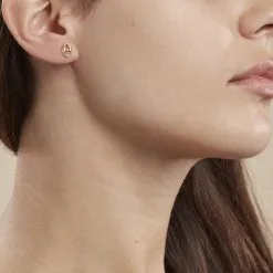 Histoire D'Or Boucles D'oreilles Puces Cara Grain De Cafe Or Jaune -Boucles d'oreilles pendantes Soldes Boutique B3OFJW0532 model0