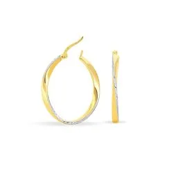 Histoire D'Or Créoles Doralynne Or Bicolore -Boucles d'oreilles pendantes Soldes Boutique B3OFJW0777 view2