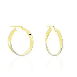 Histoire D'Or Créoles Doralynne Or Bicolore