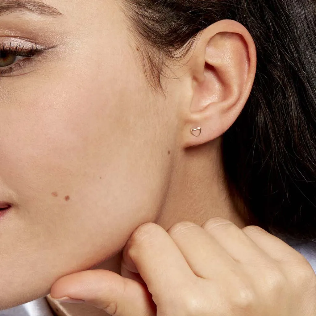 Histoire D'Or Boucles D'oreilles Puces Anne-maudae Coeurs Or Jaune 4 Histoire D'Or Boucles D'oreilles Puces Anne-maudae Coeurs Or Jaune – Image 4