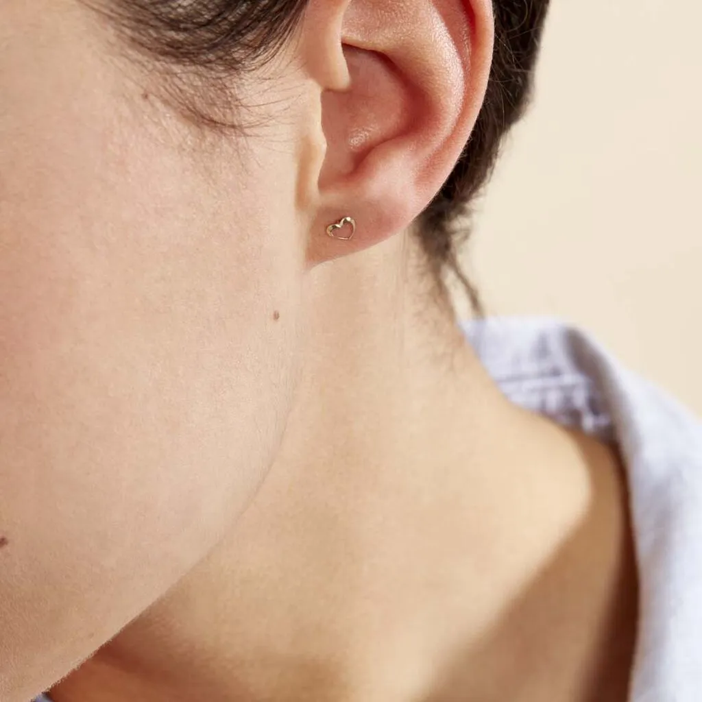 Histoire D'Or Boucles D'oreilles Puces Anne-maudae Coeurs Or Jaune 5 Histoire D'Or Boucles D'oreilles Puces Anne-maudae Coeurs Or Jaune – Image 5