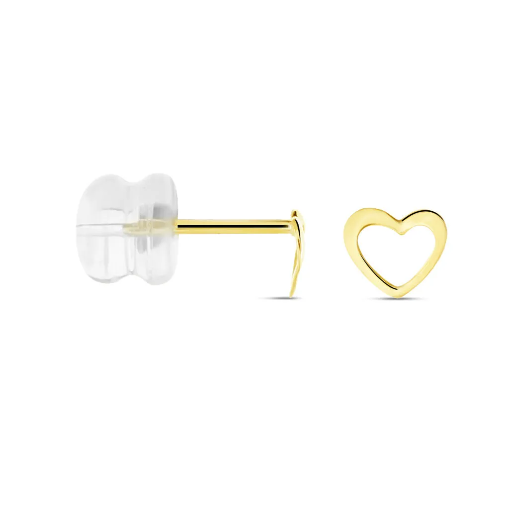 Histoire D'Or Boucles D'oreilles Puces Anne-maudae Coeurs Or Jaune 2 Histoire D'Or Boucles D'oreilles Puces Anne-maudae Coeurs Or Jaune – Image 2