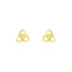 Histoire D'Or Boucles D'oreilles Puces Philine Fleur Or Jaune