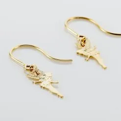 Histoire D'Or Boucles D'oreilles Pendantes Fee Or Jaune -Boucles d'oreilles pendantes Soldes Boutique B3OFJW0872 view2