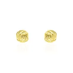 Histoire D'Or Boucles D'oreilles Puces Ilhame Nid Or Jaune