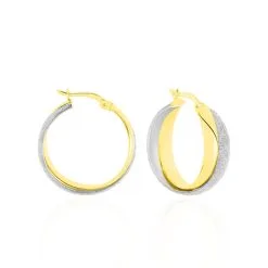 Histoire D'Or Créoles Lolly Or Bicolore