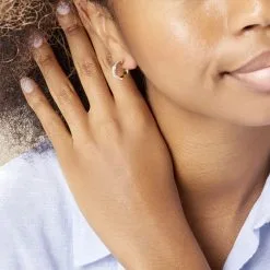 Histoire D'Or Créoles Lolicia Or Bicolore -Boucles d'oreilles pendantes Soldes Boutique B3OFJW0912 model0