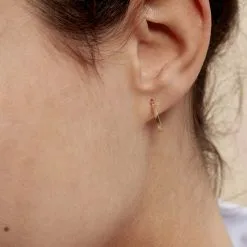 Histoire D'Or Créoles Thyrza Or Jaune -Boucles d'oreilles pendantes Soldes Boutique B3OFJW0929 model0