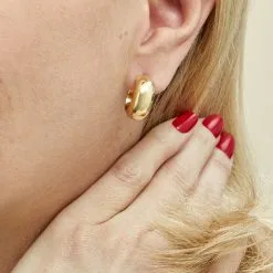 Histoire D'Or Créoles Telly Or Jaune -Boucles d'oreilles pendantes Soldes Boutique B3OFJW0935 model0