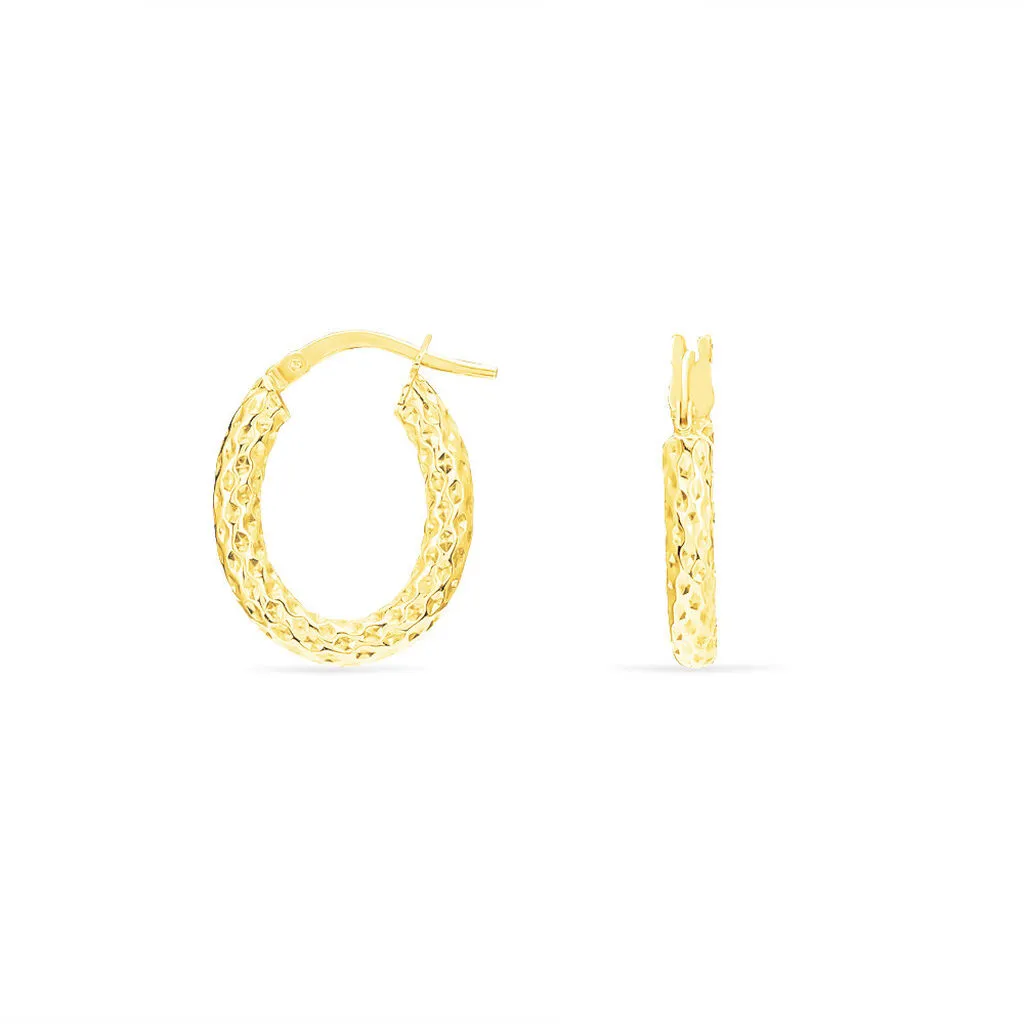 Histoire D'Or Créoles Udara Or Jaune 3 Histoire D'Or Créoles Udara Or Jaune – Image 3