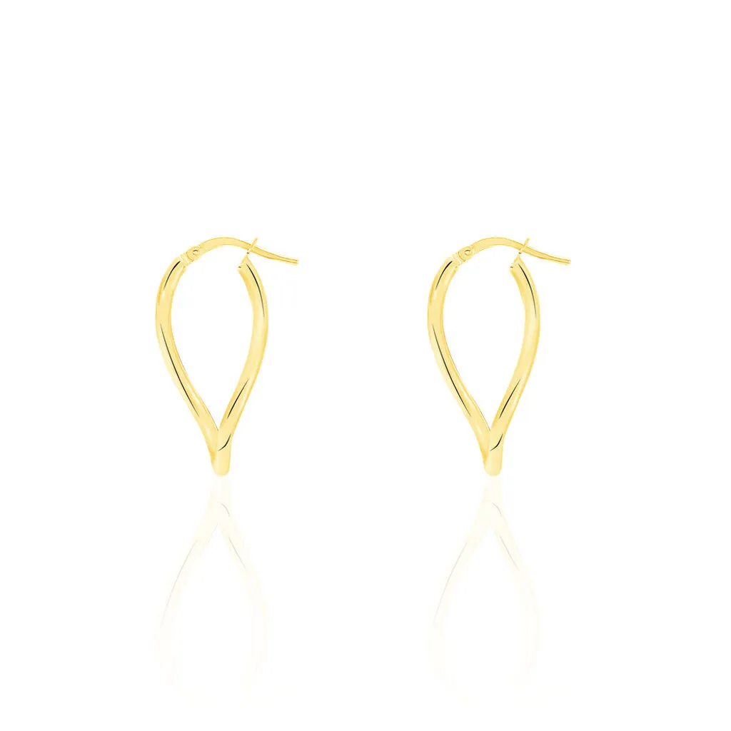 Histoire D'Or Créoles Hellen Or Jaune 2 Histoire D'Or Créoles Hellen Or Jaune – Image 2