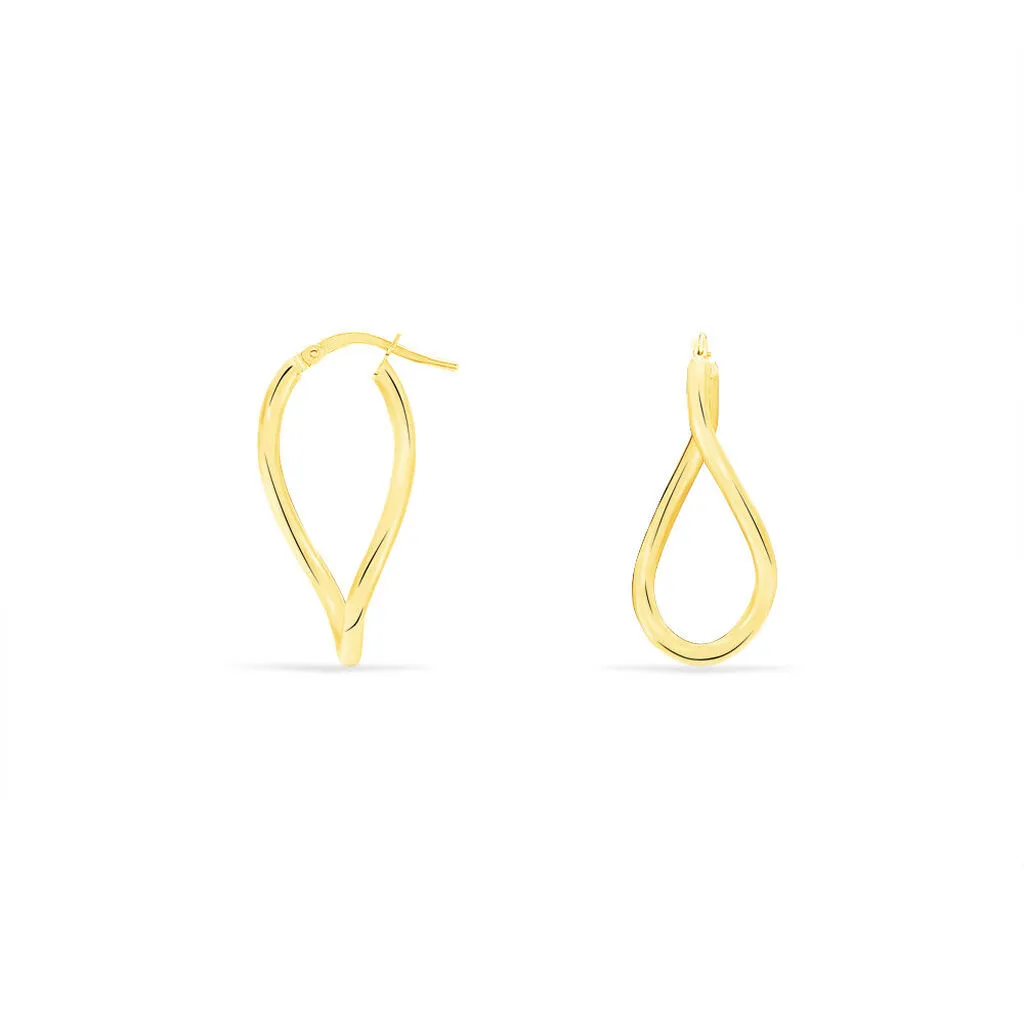 Histoire D'Or Créoles Hellen Or Jaune 3 Histoire D'Or Créoles Hellen Or Jaune – Image 3