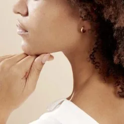 Histoire D'Or Créoles Cody Or Jaune -Boucles d'oreilles pendantes Soldes Boutique B3OFJW0956 model0